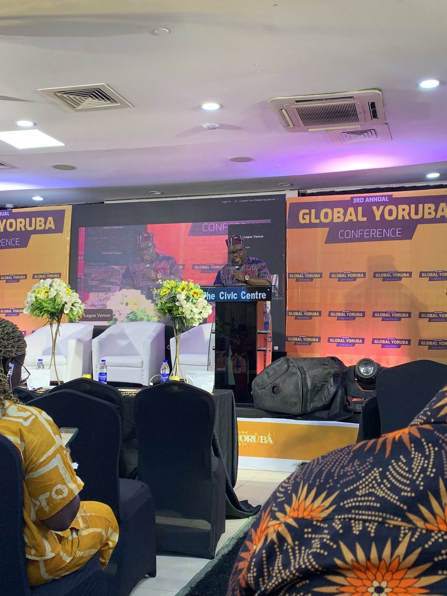 Dr. Seye Oyeleye presenting his paper on the theme 👉The Yoruba Youths: Architects of Tomorrow’s Legacy at the Global Yoruba Conference. 

<a href="/DAWNCommission/">DAWN Commission</a>