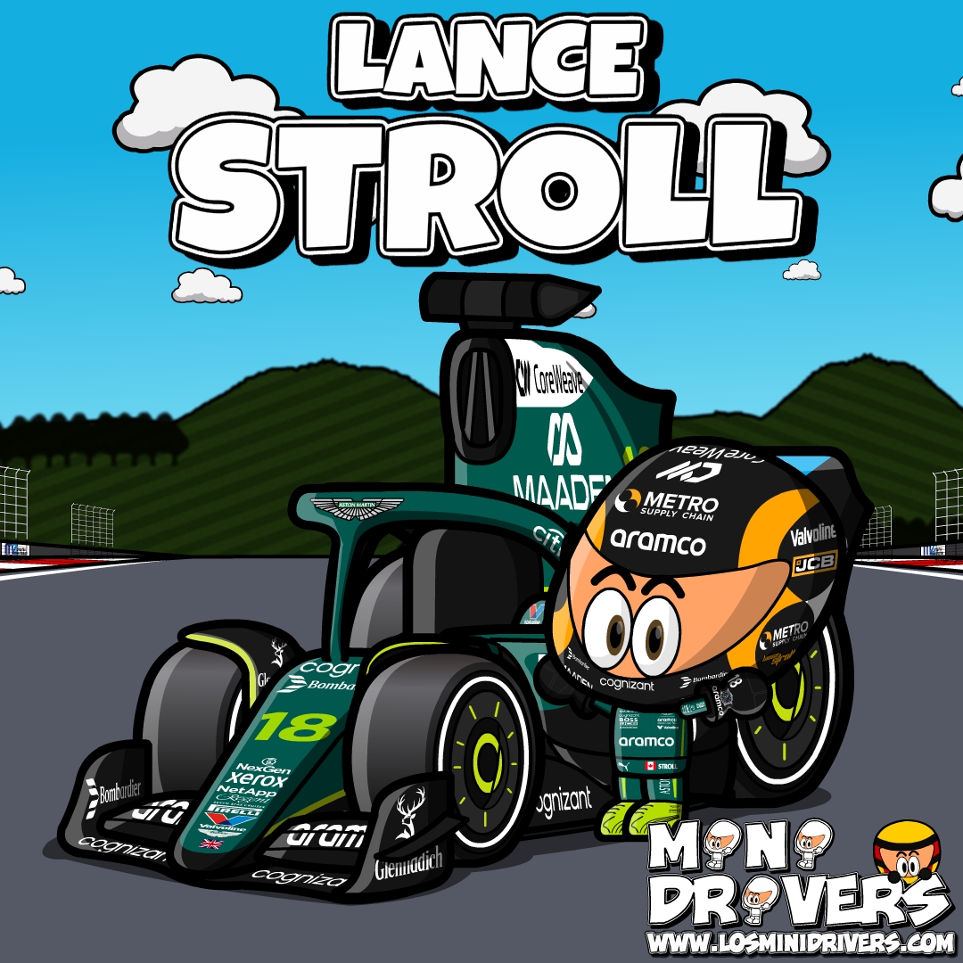 OfficialMinis's tweet image. MiniDrivers - #F1 - @AstonMartinF1 - Lance #Stroll 

2025 #CanadianGP HELMET