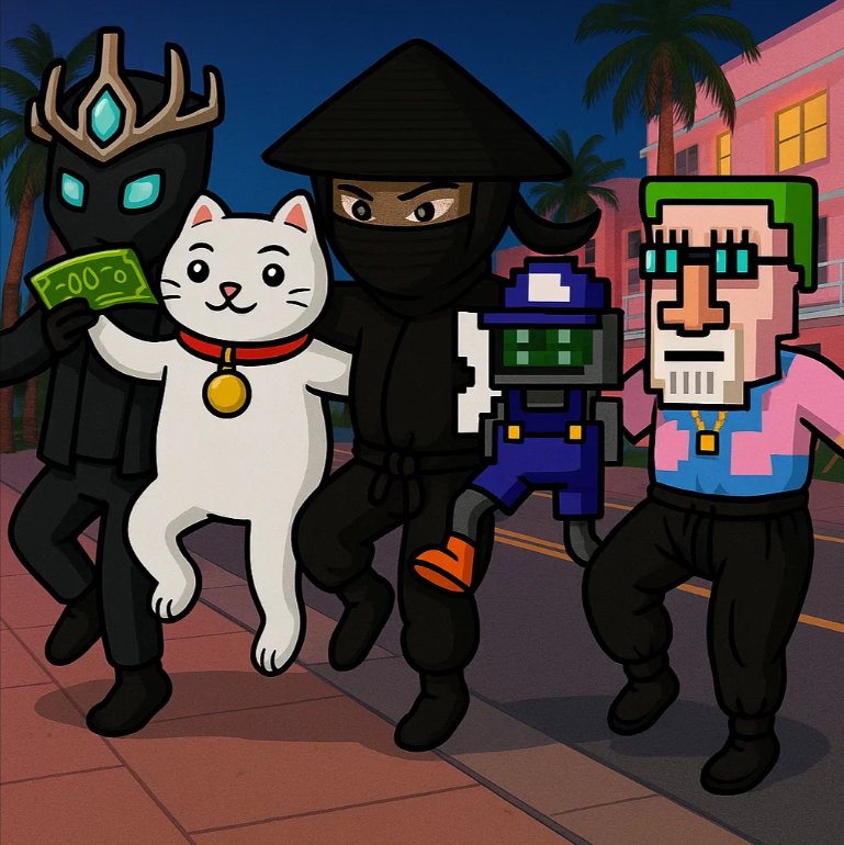 ApolloElites's tweet image. Apollo Elite is doing kurdish line dance with 🕺
@Hypurr_Ninjas 
@satonomy 's Beep Boop
@fractoid_s 
@jpegsdotcats 
Thank u for the collabs & allocation 🫂
WL Spot Giveaways are live in our discord 🫴