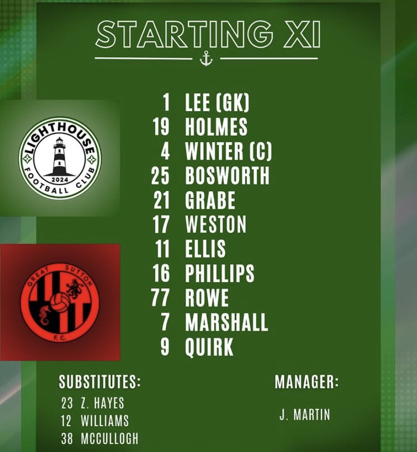 First fixture of pre-season⚽️

2pm KO at Bidston