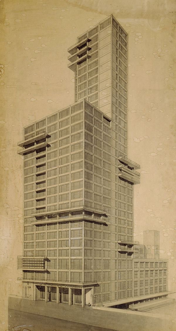 BauhausMovement's tweet image. #Design entry for the competition for an office building for the #Chicago Tribune, by Walter Gropius and Adolf Meyer, 1922.
Learn more: shop.bauhaus-movement.com/bauhaus-in-ame…