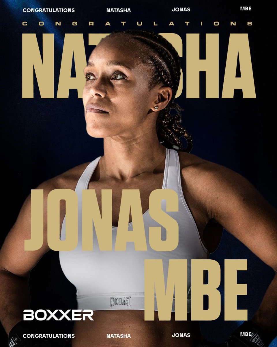 BOXXER (@boxxer) on Twitter photo Natasha Jonas MBE 🏅
HUGE congratulations to <a href="/TashaJonas/">Natasha Jonas</a> for her recent appointment as an MBE. A true pioneer for women’s boxing 🥊 Natasha Jonas MBE 🏅
HUGE congratulations to <a href="/TashaJonas/">Natasha Jonas</a> for her recent appointment as an MBE. A true pioneer for women’s boxing 🥊