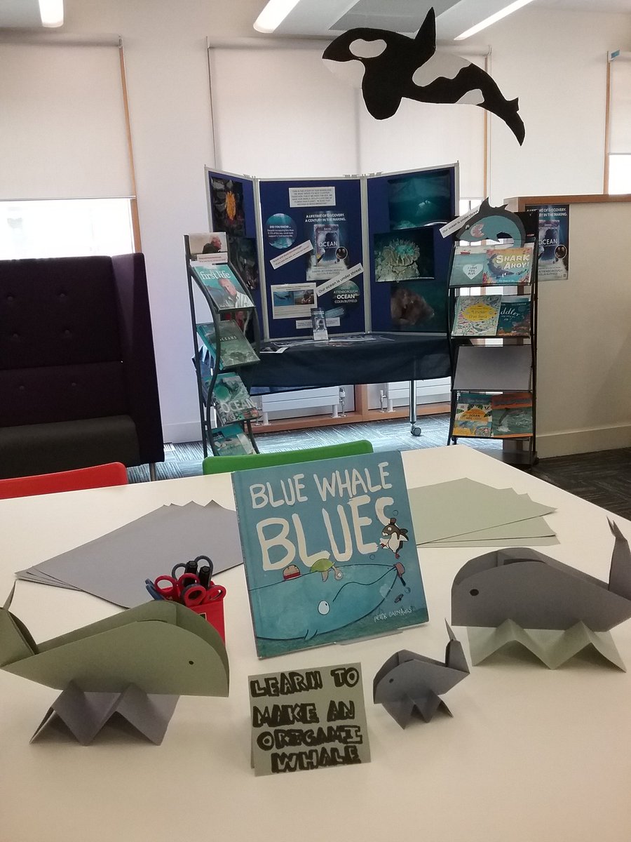 Saturday's Games, Lego and Craft activities at #Wakefieldlibrary 🌞Children enjoyed making #Origami #BlueWhale today 🐳🐬🦈
<a href="/wwf_uk/">WWF UK</a> #Oceans with #DavidAttenborough <a href="/readingagency/">The Reading Agency</a>