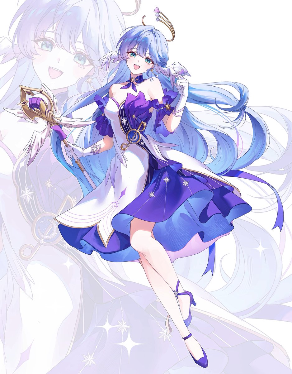 崩壊スターレイル　ロビン　手描き　色紙　イラスト 崩壊スターレイル ロビン 手描きイラスト ファンアート 色紙