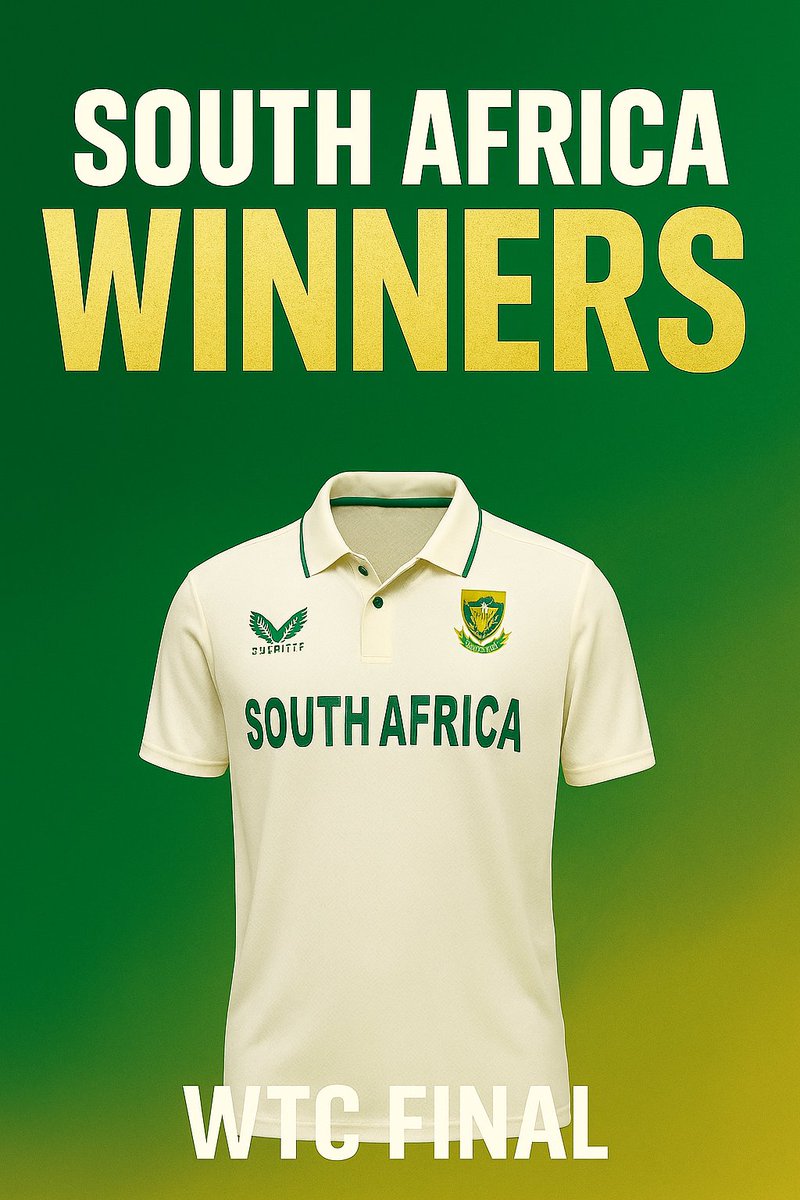 mspradeepraj's tweet photo. Loved this South African team — so many inspiring players over the last 20 years 😍🥳

#WTCFinal  #Champions 

@prasannalara @ProteasMenCSA https://t.co/hkKSQJjqUc