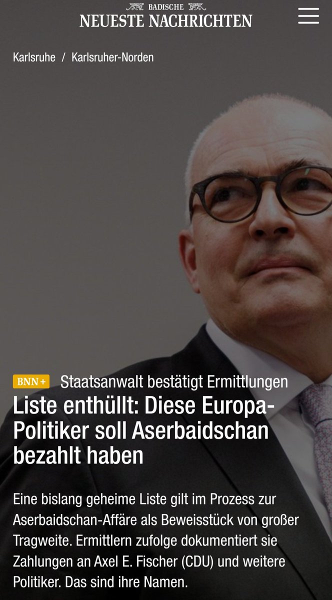 Latest from the #AzeriCorruption trials in Muenchen.
 BNN reports - Prosecutor Confirms Investigations
List Reveals: These European Politicians Were Allegedly Paid by Azerbaijan

A previously secret list is being used as key evidence in the trial related to the Azerbaijan affair.
