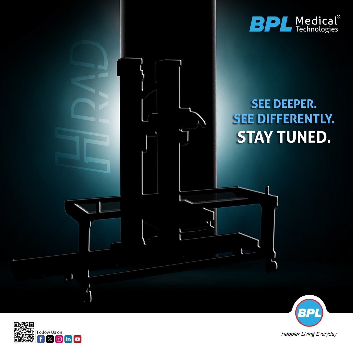 BPLMedTech's tweet image. We’ve got something new in #FixedXray.

Reliable. Capable. And ready to do the job, day in and day out.

See deeper. See differently.

Watch this space. Coming soon.

#Xray #Diagnostic #DiagnosticImaging #Radiologists #Radiology #HealthcareTechnology #Imaging #MedicalDevice