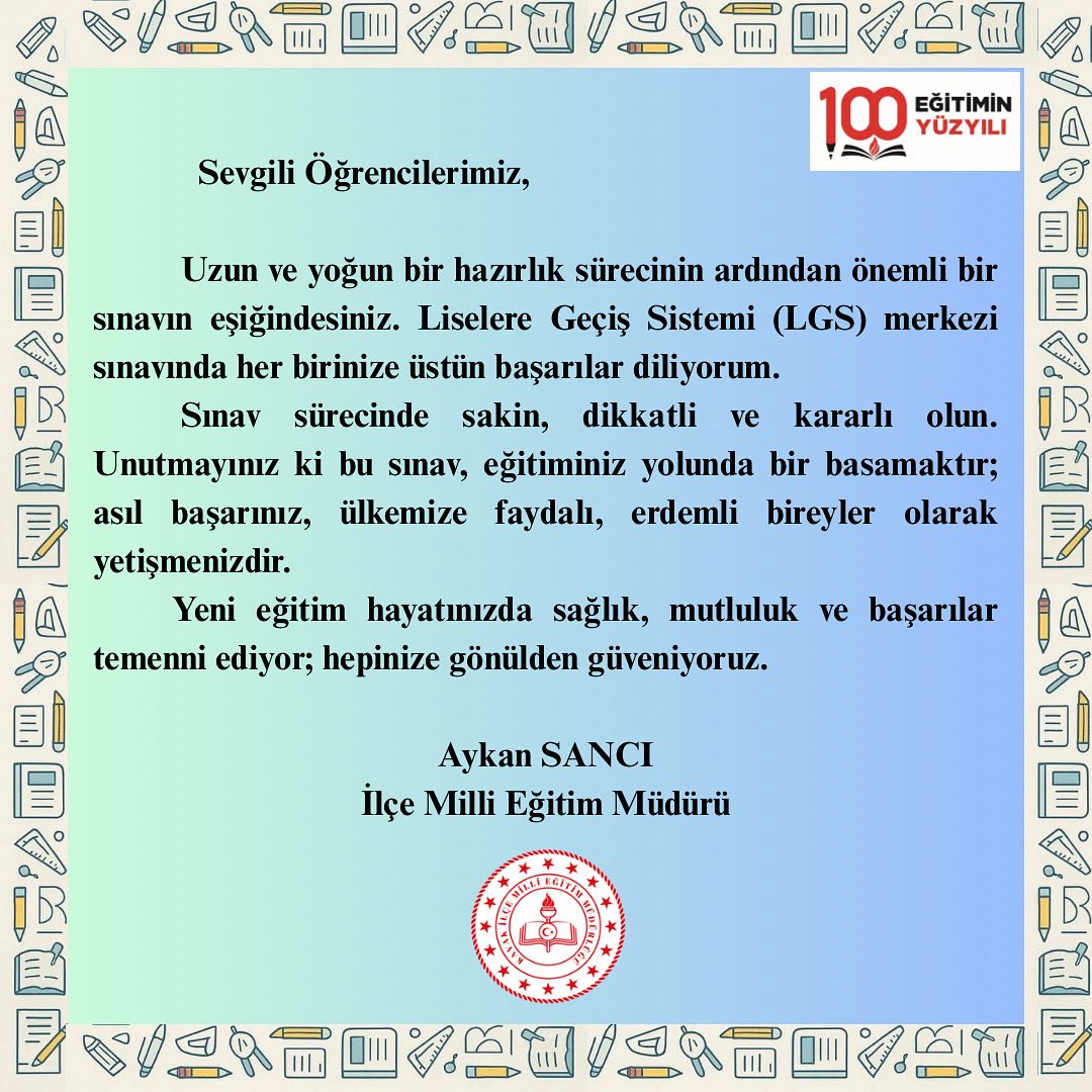 Kavak İlçe Milli Eğitim Müdürlüğü (@kavakmem55) on Twitter photo 