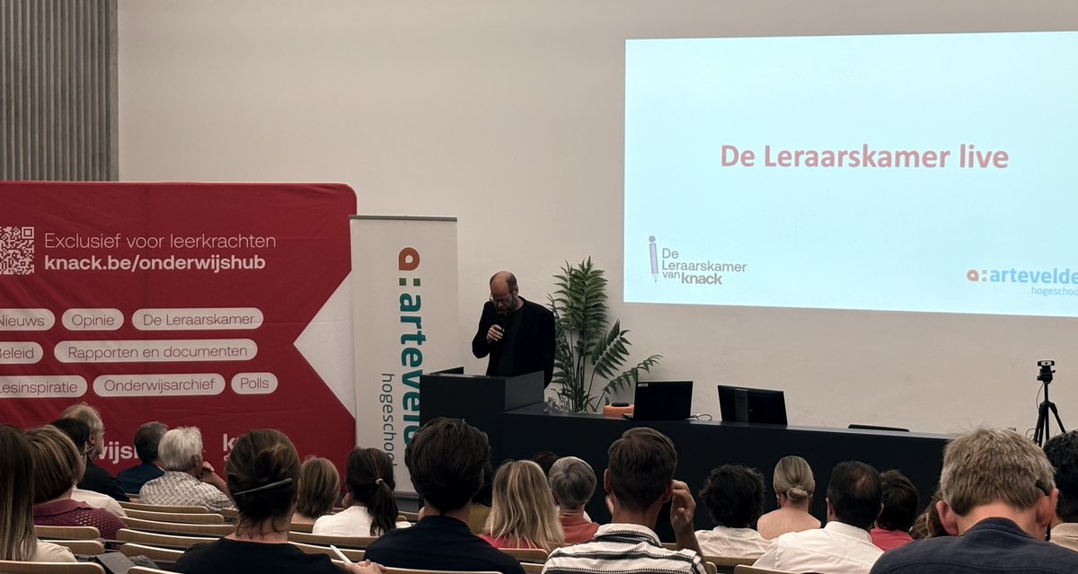 De Leraarskamer (live) van <a href="/Knack/">Knack</a> 
gaat van start op campus Kantienberg van
<a href="/ArteveldehsGent/">Arteveldehogeschool</a> .