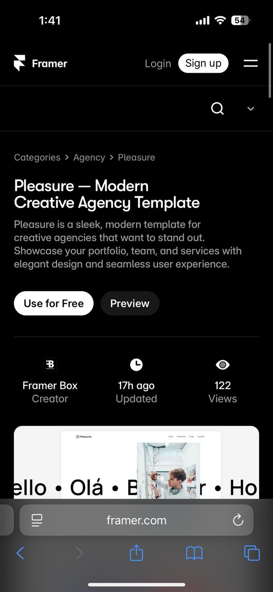 MaybeFlorent's tweet image. Another @framer #template for 🆓FREE🆓

Available only for 48 hours.

Comment anything.
Must be following.

I’ll send the link to your DM.🔥🔥

#framer #freetemplate #framerfree