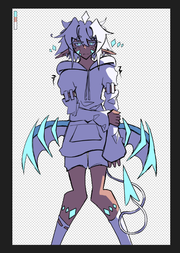 slight edits around face before render