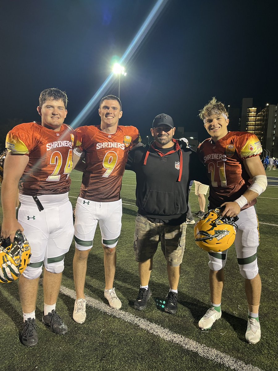 Anthony Vizakis (@coachvizakis) on Twitter photo So proud of these guys for representing King Philip in the 47th annual Shriners game. Outstanding football players, but even better young men. 🟢🟡🏈🇺🇸 <a href="/kpwarriors/">King Philip Football</a> <a href="/Tommy_Kilroy06/">Tommy Kilroy</a> <a href="/LaplanteDrew/">Drew Laplante</a> <a href="/AidenAstorino/">Aiden Astorino</a> So proud of these guys for representing King Philip in the 47th annual Shriners game. Outstanding football players, but even better young men. 🟢🟡🏈🇺🇸 <a href="/kpwarriors/">King Philip Football</a> <a href="/Tommy_Kilroy06/">Tommy Kilroy</a> <a href="/LaplanteDrew/">Drew Laplante</a> <a href="/AidenAstorino/">Aiden Astorino</a>