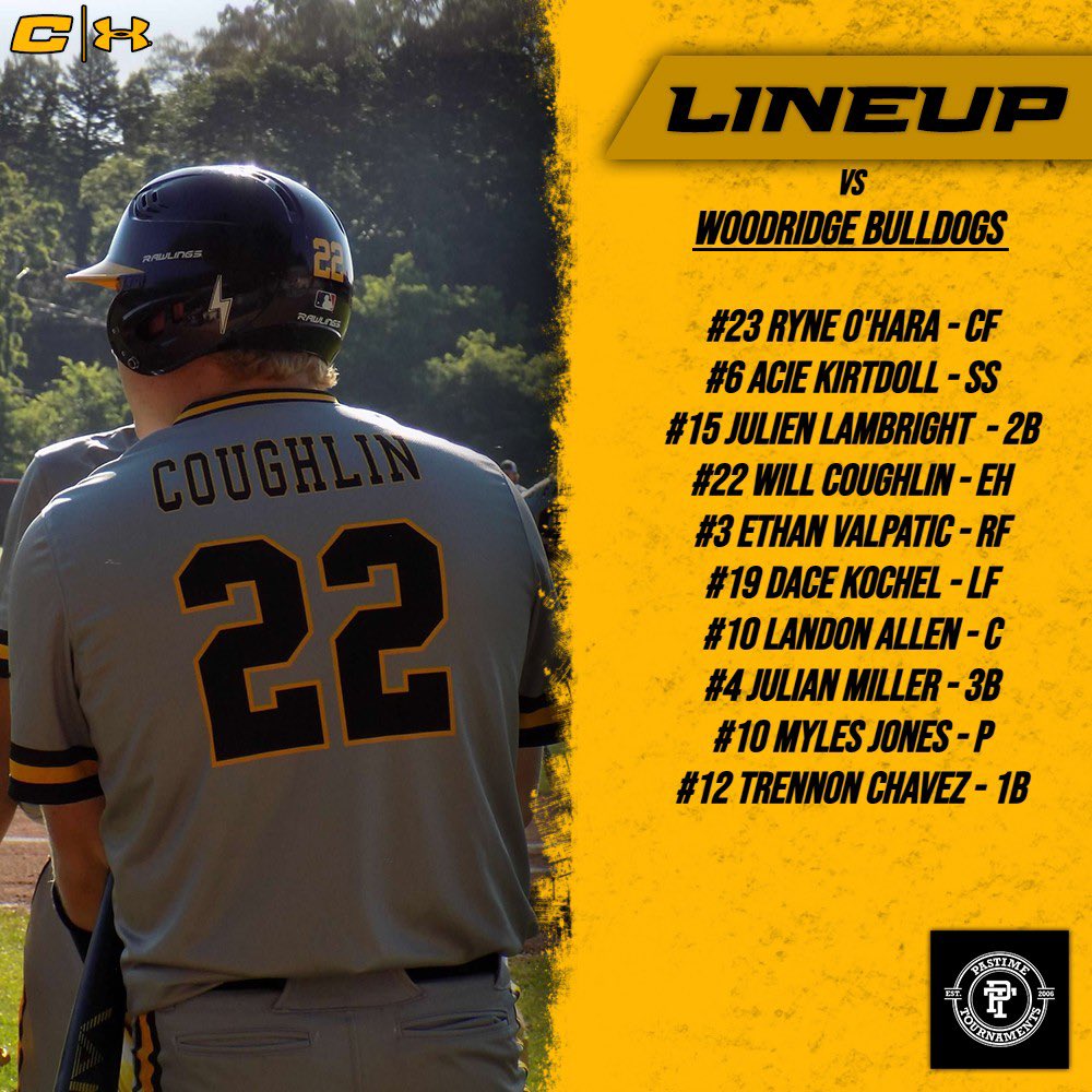 CanesGLGold17U's tweet photo. Early birds, let’s go play ball! 
Tough loss yesterday, made some costly mistakes. Barrels coming alive, let’s go get one! Game 4 up next 👇🏼

Game 4 
⏰ 9:00am 
🏟️ Western Michigan University 
🆚 Woodridge Bulldogs 
💪🏼 @mylesjones855 https://t.co/s9unYHQBbr