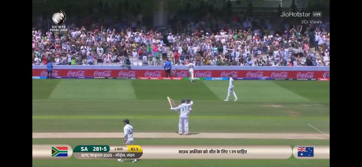 🏆 HISTORY MADE 🇿🇦

South Africa – ICC World Test Championship 2025 Champions!
After 27 years of waiting, the Proteas conquer Lord’s!

Beat Australia by 6 wicket 

#ProteaFire #ICCWTC2025Final #WtcFinal2025 #AidenMarkram #WTC2025 #SouthAfrica
