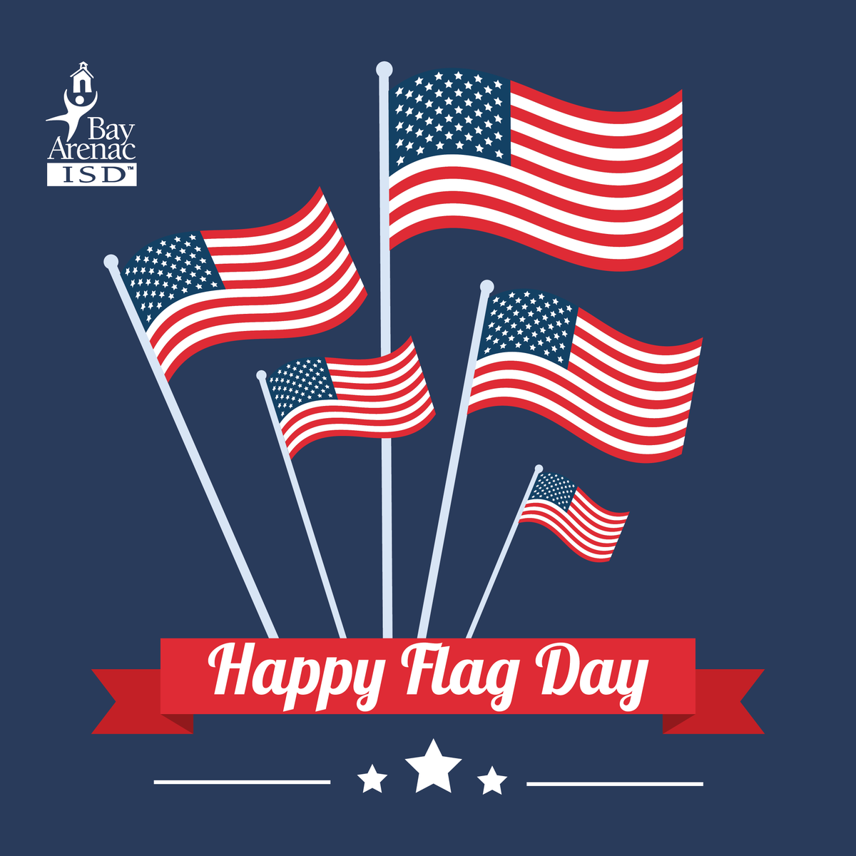 Happy Flag Day! 🎉 Today, we celebrate the symbol of unity, freedom, and pride. Let's honor the red, white, and blue!