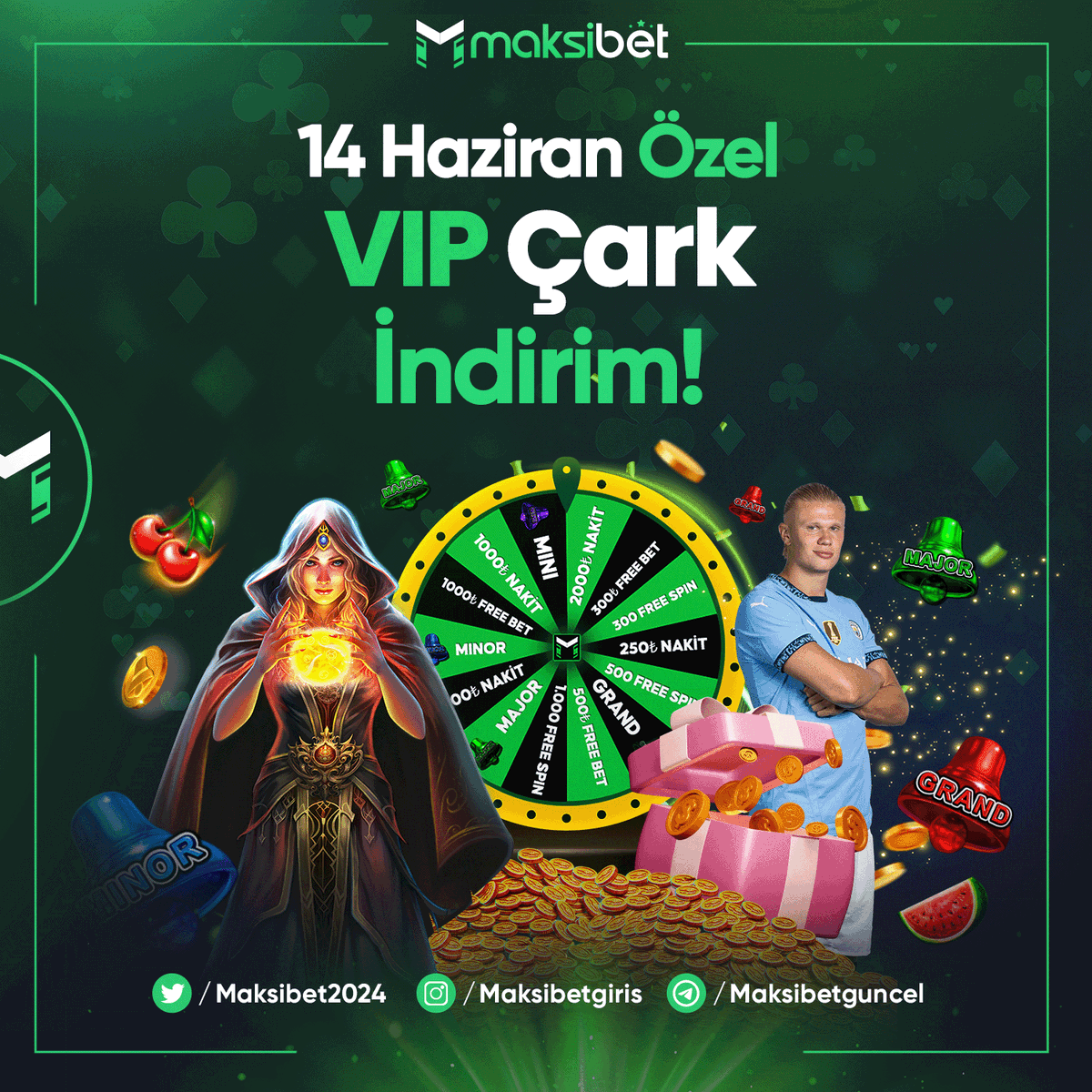 maksibet2024's tweet image. 💥 14 Haziran’a Özel VIP Çark Fırsatı!

🎯 Çarkı Çevir, Büyük Ödülü Kap!

💸 Nakit ödüller, yüzlerce #freespin ve #freebet seni bekliyor!

▶️ guncelmaksibet3.com/MaksiSosyal 
#çark etkinlik  #Survivor2025