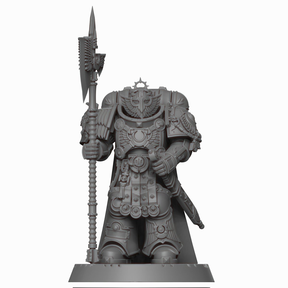 warhammer_50000's tweet image. This is my early work, Ultramarines Honor Guard's physics product and 3D ART
Very complex!!!