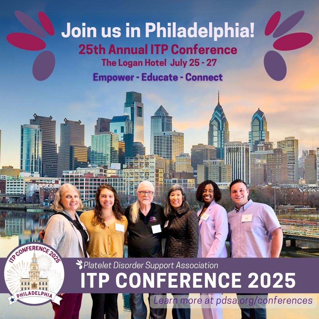 PDSA_ITP's tweet image. 🎉 25 Years of Empowering the ITP Community!
Join us in Philadelphia for the 25th Annual ITP Conference, July 25–27. Whether you're newly diagnosed, a long-time patient, caregiver, or healthcare professional—this event is for YOU.
🔗 Register now at pdsa.org/conferences