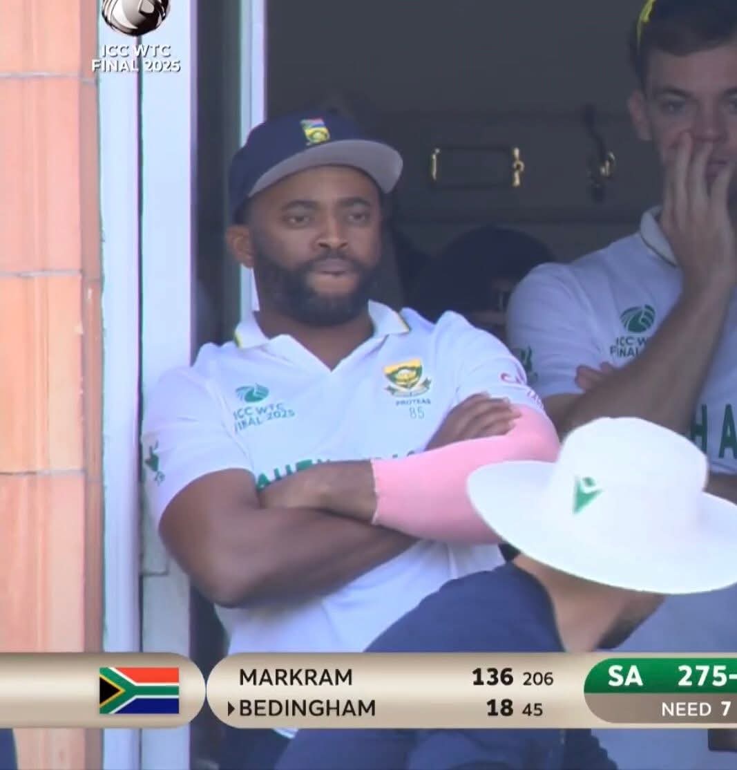 He was mocked for his height.
He was mocked for his looks.
He was called Quota Product. 
He was abused.
He was insulted. 

Today the whole cricketing world appreciating him
Temba Bavuma, The greatest to lead South Africa.🐐
#WTCFinal #SA 🇿🇦 #champs