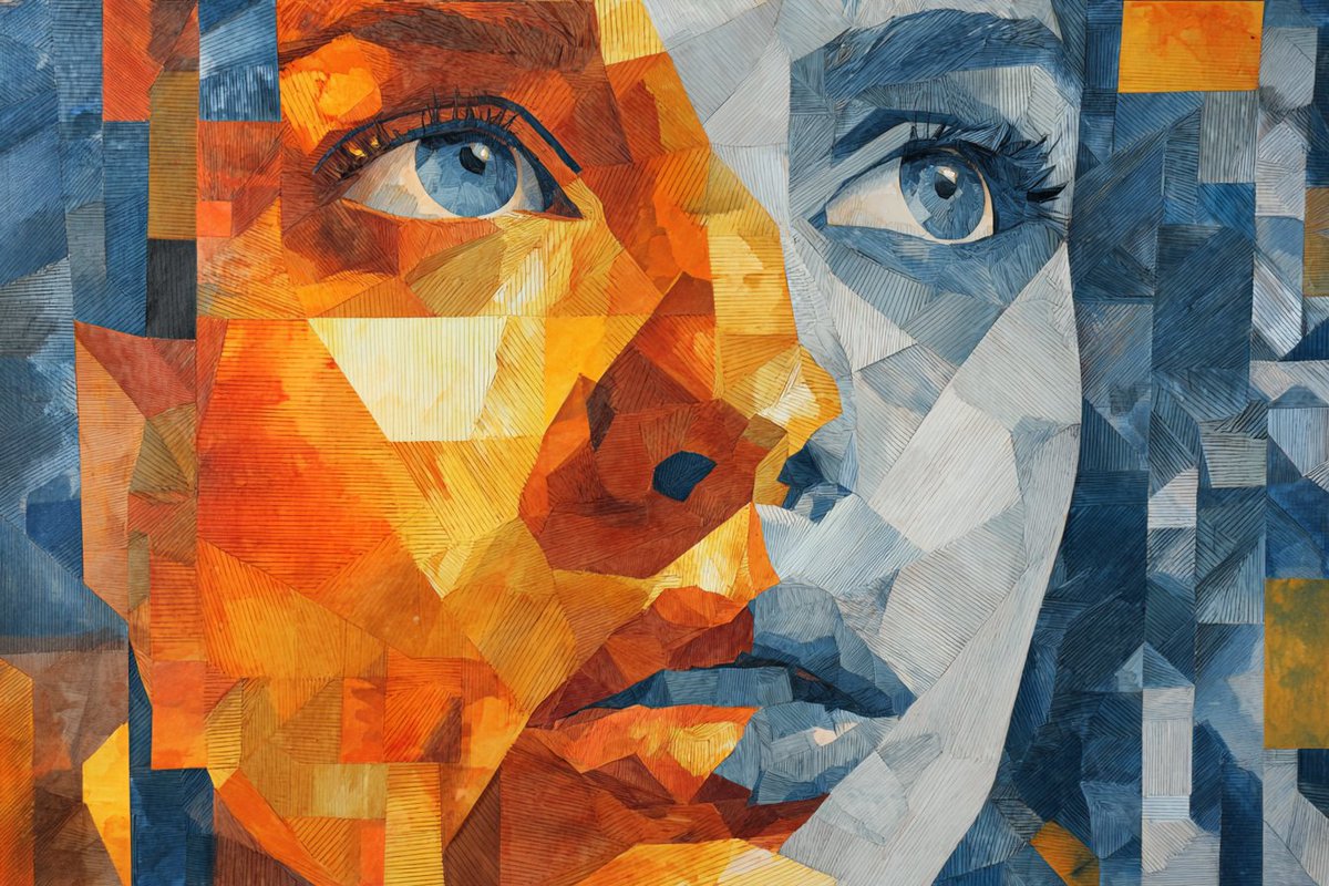 LudovicCreator's tweet image. 🎨CUBIST DECONSTRUCTION 🎨

Base prompt :

[SUBJECT] reimagined through Cubist Deconstruction, with fragmented geometric shapes and multiple perspectives. Employ a limited color palette of [COLOR1] and [COLOR2] to emphasize the abstract nature of the composition

Check ALTs