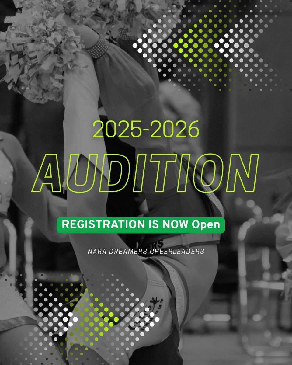 【2025-26SEASON オーディションのお知らせ】
⁡
奈良ドリーマーズでは、2025-26シーズンをともに盛り上げてくれる新メンバーを募集します！

📣 活動内容
・ホームゲームでのパフォーマンス出演
・地域イベントやメディアでのPR活動
・定期的なレッスン・リハーサルへの参加
⁡
