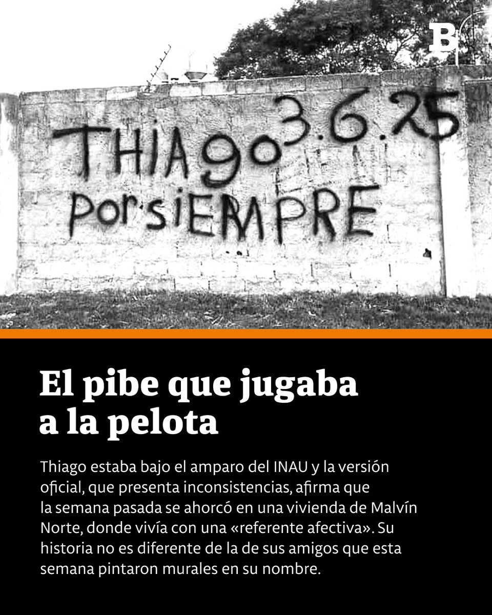 📰 El pibe que jugaba a la pelota

La vida breve de Thiago Moreira.

🖋️ Camila Ghemi
📸 Redes sociales.

Lectura libre

brecha.uy/el-pibe-que-ju…
