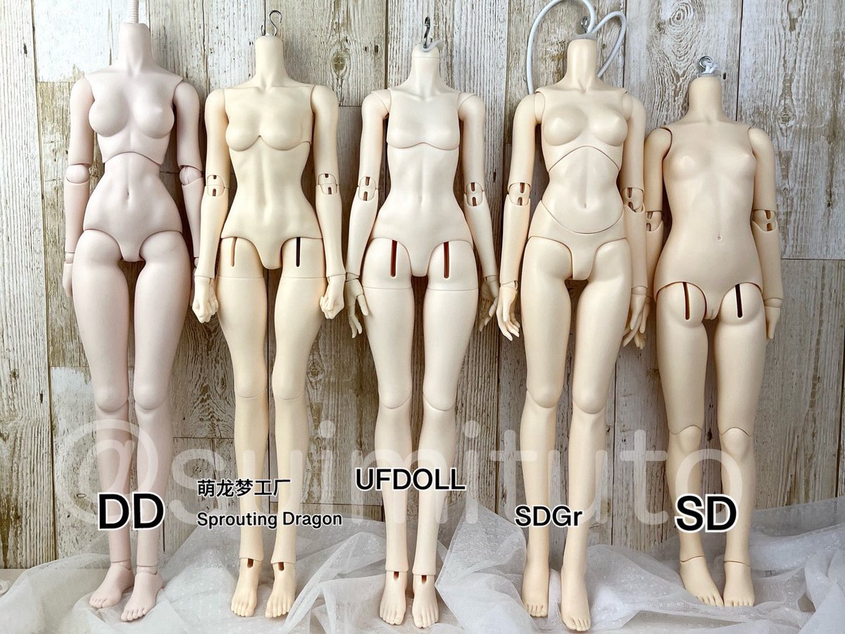 insomniainfo's tweet photo. SDGrとSDとUFDOLL1/3と萌龙梦工厂とDD
の比較です(続く!)
#萌龙梦工厂
#sproutingdragon
#menglong
#ufdoll https://t.co/77Mb0pu4o7