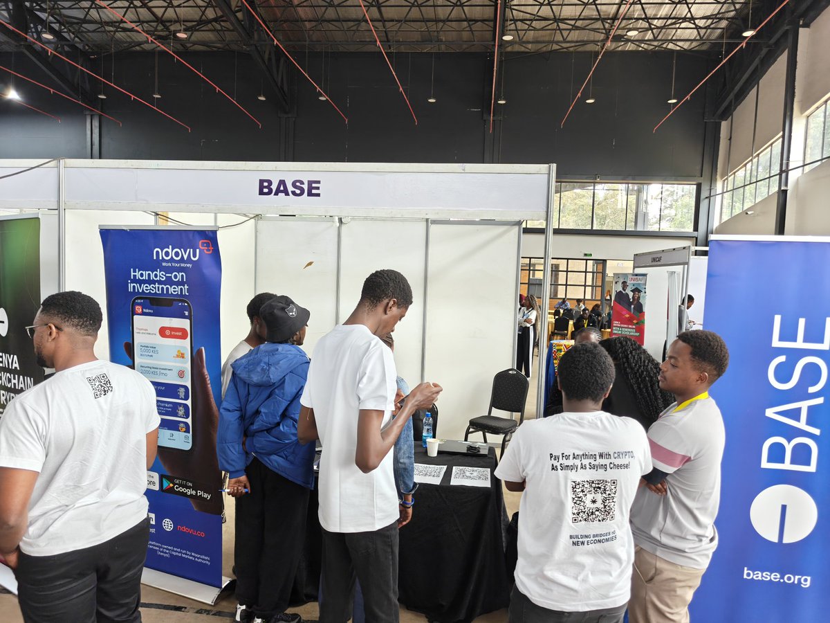 Eddie Kago ⚡ (@basedkago) on Twitter photo Kenya Blockchain and Crypto Conference 2025 wrapped up Based.
Many thanks to <a href="/_ChrisOketch/">iamchris.base.eth</a>, <a href="/antismart_/">Onchain Chef 🇰🇪 | antismart.base.eth</a>, and <a href="/nellycyberpro/">Xiaomao ∅ ∖ ∅</a> for running the technical sessions on building quality projects on <a href="/base/">Base</a>.
Mad respect to the builders at <a href="/swyptio/">Swypt</a>, <a href="/PretiumAPI/">Pretium HQ</a>, <a href="/FvkryPrvnta/">FPRVNTA (FVP)</a>, and Kenya Blockchain and Crypto Conference 2025 wrapped up Based.
Many thanks to <a href="/_ChrisOketch/">iamchris.base.eth</a>, <a href="/antismart_/">Onchain Chef 🇰🇪 | antismart.base.eth</a>, and <a href="/nellycyberpro/">Xiaomao ∅ ∖ ∅</a> for running the technical sessions on building quality projects on <a href="/base/">Base</a>.
Mad respect to the builders at <a href="/swyptio/">Swypt</a>, <a href="/PretiumAPI/">Pretium HQ</a>, <a href="/FvkryPrvnta/">FPRVNTA (FVP)</a>, and