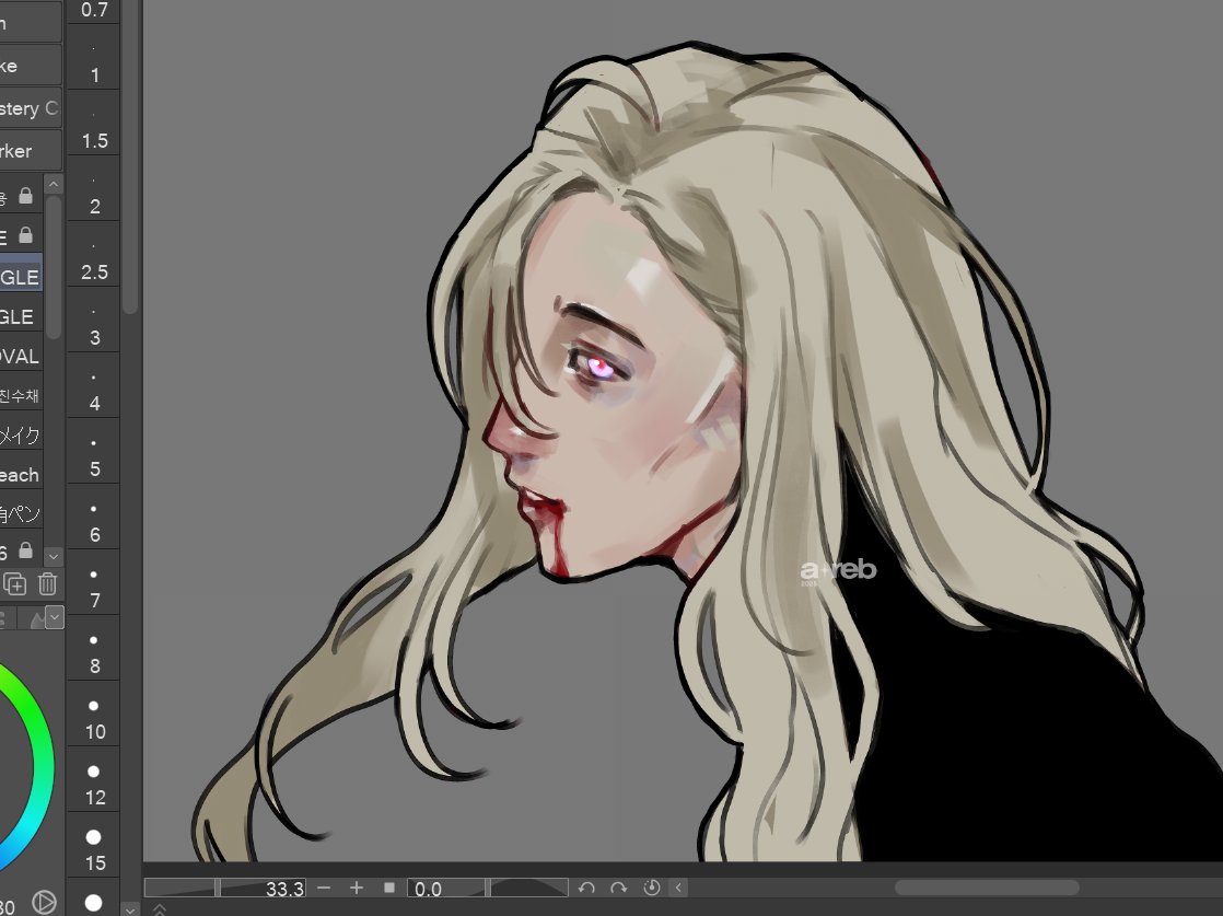 [oc] watched a show about vampires, now vampire ash exists