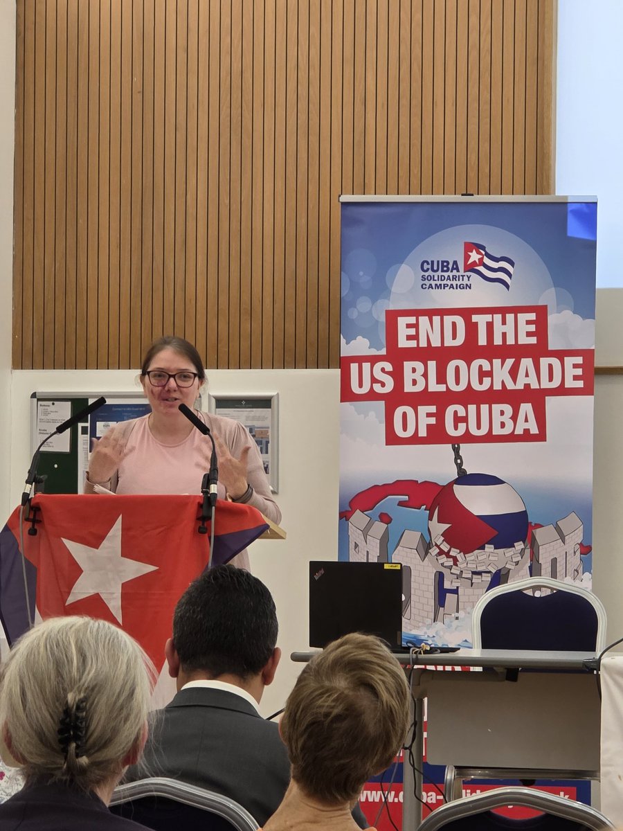 Gawain Little (@gawainlittle) on Twitter photo Lucy Coleman, individual member of <a href="/CubaSolidarity/">Cuba Solidarity Campaign</a> and <a href="/neuoxon/">NEU Oxfordshire</a> activist, speaks about the importance of unions sending delegation to Cuba. As well as building solidarity with Cuba, it builds activism within our unions by showing another world is possible. Lucy Coleman, individual member of <a href="/CubaSolidarity/">Cuba Solidarity Campaign</a> and <a href="/neuoxon/">NEU Oxfordshire</a> activist, speaks about the importance of unions sending delegation to Cuba. As well as building solidarity with Cuba, it builds activism within our unions by showing another world is possible.