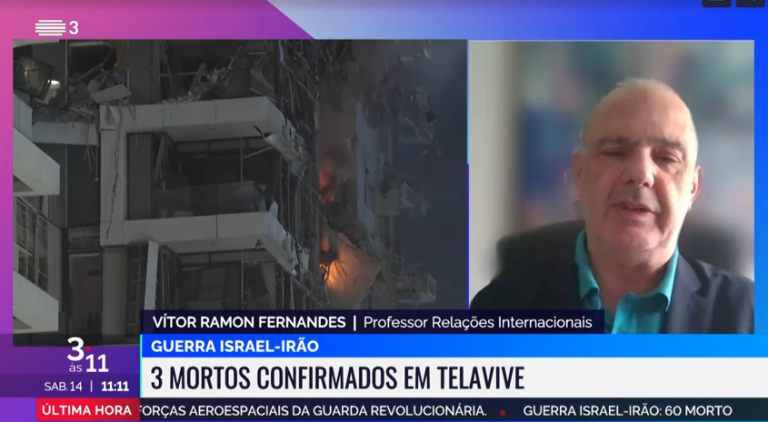 Comentário sobre a situação no Médio Oriente no dia seguinte ao início dos ataques de Israel às instalações nucleares do Irão.
RTP3 – Noticiário 3 às 11, com o jornalista Daniel Catalão (14/06/25).
rtp.pt/play/p14312/e8…