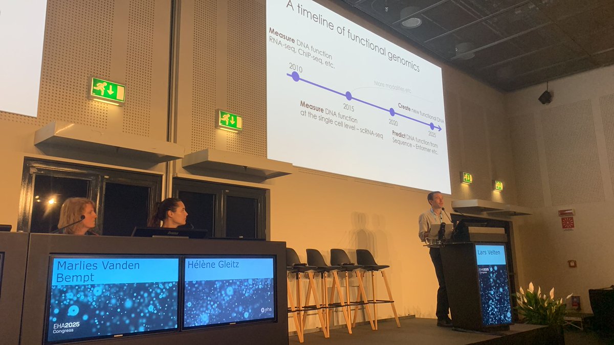#YERM session 3 kicked off with Lars Velten from <a href="/CRGenomica/">Centre for Genomic Regulation (CRG)</a> <a href="/EHA_Hematology/">European Hematology Association</a> #EHA25