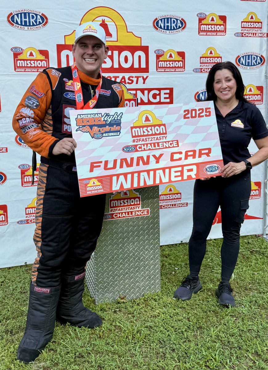 Angelle Sampey (@angellesampey) on Twitter photo Dan Wilkerson (<a href="/SCAGWilkerson/">SCAG Wilkerson Racing</a>) and the <a href="/SCAGRacing/">SCAG Racing</a> Funny Car team seal the deal here in Virginia! Congrats on the @missionfoodsus #2Fast2Tasty @nhra Challenge win! #VirginiaNats Dan Wilkerson (<a href="/SCAGWilkerson/">SCAG Wilkerson Racing</a>) and the <a href="/SCAGRacing/">SCAG Racing</a> Funny Car team seal the deal here in Virginia! Congrats on the @missionfoodsus #2Fast2Tasty @nhra Challenge win! #VirginiaNats