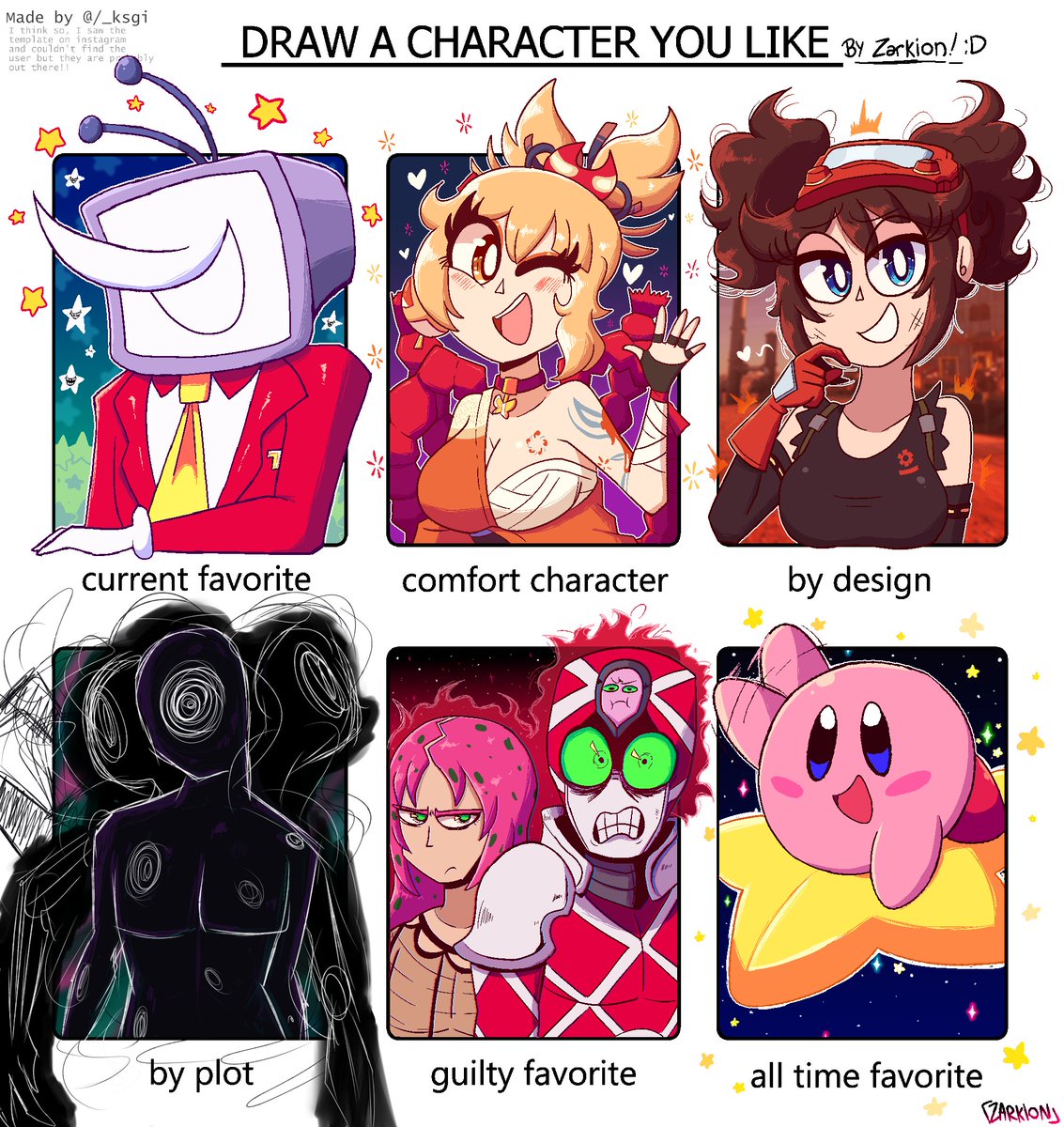 ✨🍍Draw a character you like 🍍✨

I wanted to draw something like this for a while now, so I drew them on my free time!! 🥹

Don't judge me!