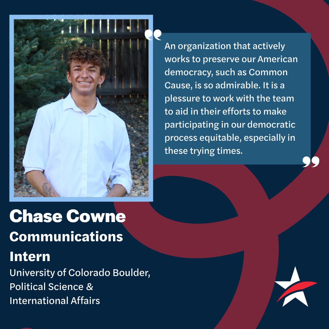 CACommonCause's tweet image. Democracies' next generation of leaders are here! Our intern program is filled with brilliant, driven young organizers — and we would love to introduce you to the team lighting the path forward.🗳️🎉