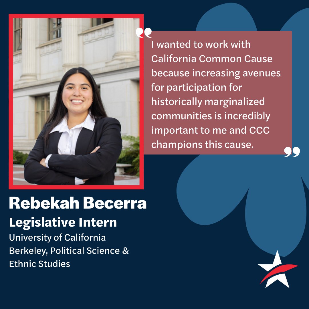 CACommonCause's tweet image. Democracies' next generation of leaders are here! Our intern program is filled with brilliant, driven young organizers — and we would love to introduce you to the team lighting the path forward.🗳️🎉