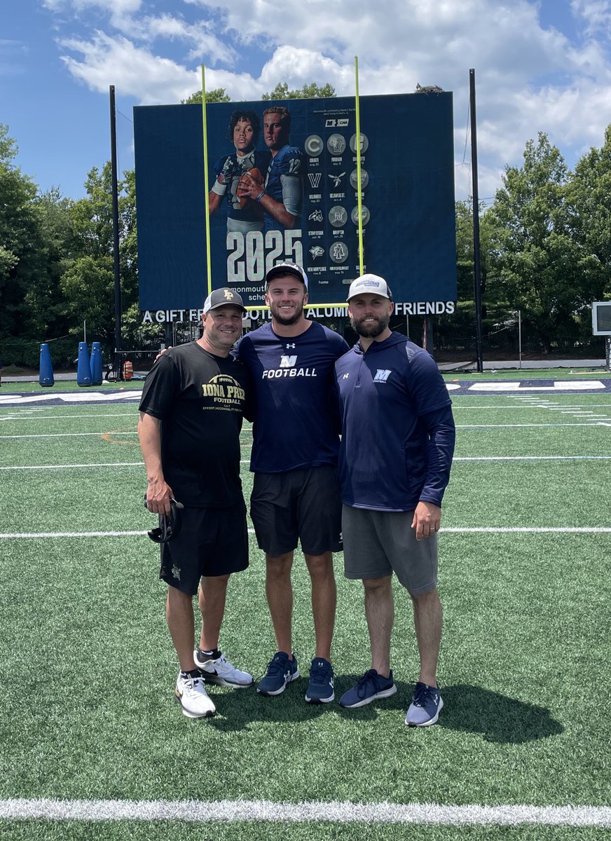Coach Robertson (@jimrobertsonqb) on Twitter photo The <a href="/ionafootball/">Iona Prep Football</a> ➡️ <a href="/MUHawksFB/">Monmouth Football</a> connection‼️‼️‼️
<a href="/derekr1212/">Derek Robertson</a> <a href="/Joespags12/">Coach Joe Spagnolo</a>
<a href="/IonaPrepSports/">Iona Prep Athletics</a> <a href="/IonaPrep/">Iona Preparatory PK-12</a> <a href="/MonmouthHawks/">Monmouth Hawks</a> <a href="/monmouthu/">Monmouth University</a>
#FlyHawks #FastFiveStar #ForTheRoom The <a href="/ionafootball/">Iona Prep Football</a> ➡️ <a href="/MUHawksFB/">Monmouth Football</a> connection‼️‼️‼️
<a href="/derekr1212/">Derek Robertson</a> <a href="/Joespags12/">Coach Joe Spagnolo</a>
<a href="/IonaPrepSports/">Iona Prep Athletics</a> <a href="/IonaPrep/">Iona Preparatory PK-12</a> <a href="/MonmouthHawks/">Monmouth Hawks</a> <a href="/monmouthu/">Monmouth University</a>
#FlyHawks #FastFiveStar #ForTheRoom