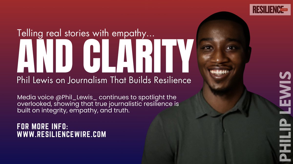 Phil Lewis (<a href="/Phil_Lewis_/">philip lewis</a> ) showcases journalism built on empathy &amp; truth. 

resiliencewire.com

#Journalism #Resilience #PhilLewis