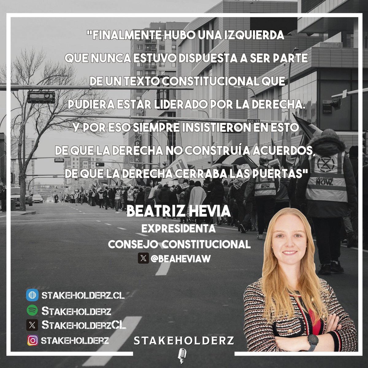 🎙 Se dijo en Stakeholderz®️

<a href="/beaheviaw/">Bea Hevia</a>
Abogada <a href="/uandes/">Uandes</a>
Expresidenta del Consejo Constitucional en el <a href="/Procesoconsti23/">Proceso Constitucional</a> 

⭕ Enlace en la bio 👆🏻

🎙STAKEHOLDERZ PODCAST®️

#stakeholderz