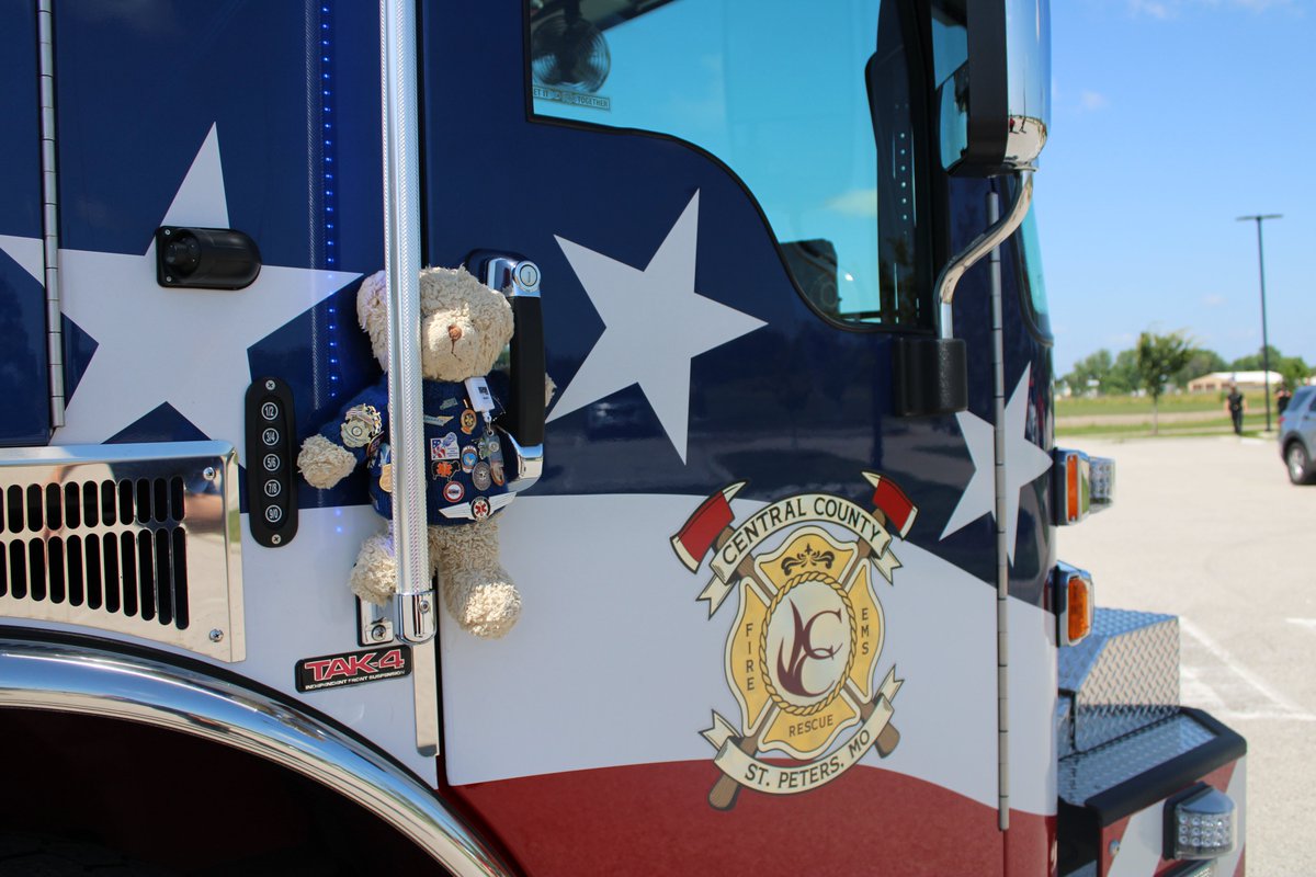 Chief Teddy Bear here is a friend to children who have lost an EMS family member. 

I'm pretty tough when reporting, but this kind of stuff really gets me.