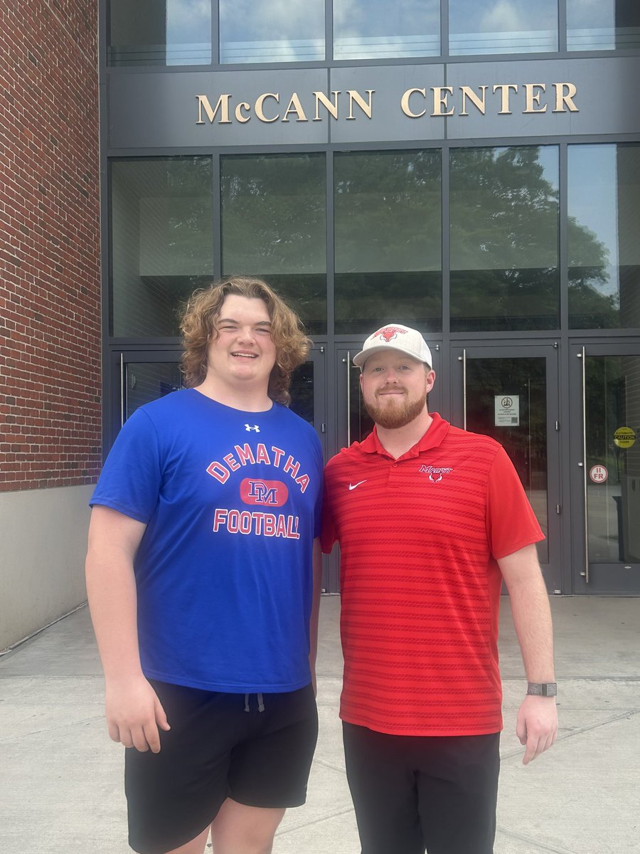 Jake Macolley (@jakemac54) on Twitter photo Thank you <a href="/CoachMWillis/">Mike Willis</a> and <a href="/John_P_OConnor/">Coach John O'Connor</a> for inviting me to visit the beautiful <a href="/Marist_Fball/">Marist Football</a> campus. Your time is valuable, I am thankful you shared it with me today.
<a href="/Stags_Football/">DeMatha Catholic Football</a>
<a href="/luke_casey3/">Luke Casey</a>
<a href="/CoachMcGregor/">Bill McGregor</a> Thank you <a href="/CoachMWillis/">Mike Willis</a> and <a href="/John_P_OConnor/">Coach John O'Connor</a> for inviting me to visit the beautiful <a href="/Marist_Fball/">Marist Football</a> campus. Your time is valuable, I am thankful you shared it with me today.
<a href="/Stags_Football/">DeMatha Catholic Football</a>
<a href="/luke_casey3/">Luke Casey</a>
<a href="/CoachMcGregor/">Bill McGregor</a>