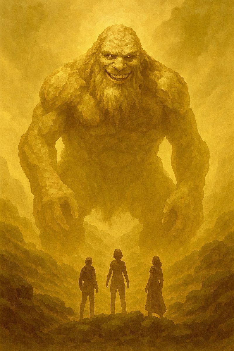 TimeMasquerade's tweet image. Vol’Maruun, a giant who adores riddles. Passage granted to those who answer correctly. And those who don’t… let’s just say they will be stuck in a nasty loop.