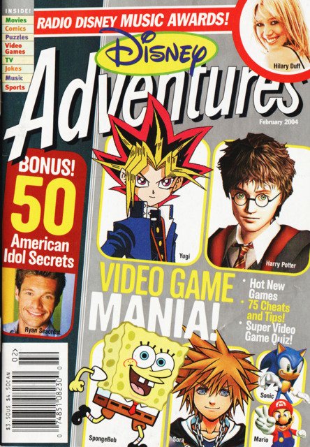 This magazine was from February 2004! With SpongeBob and Sonic in it!