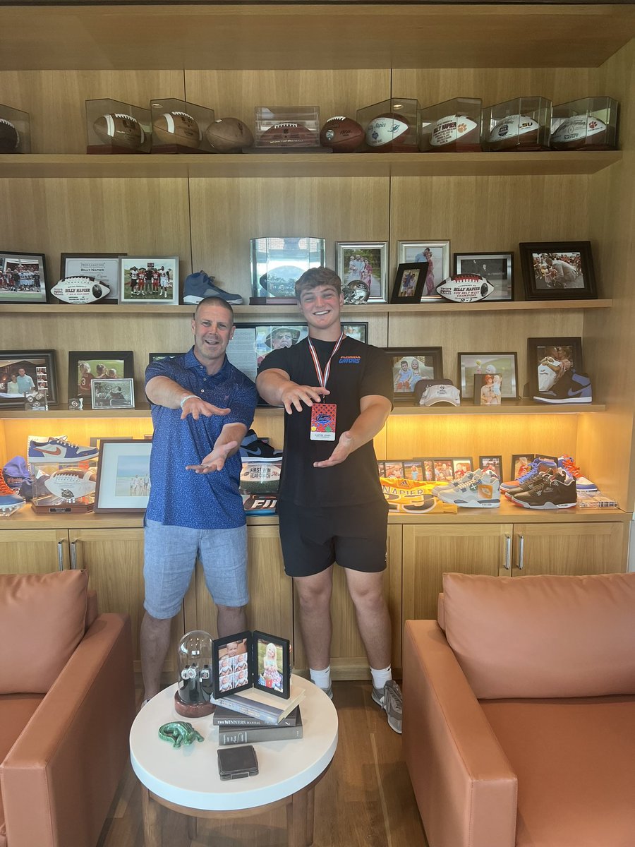 Carter Jones (@carterjonesfb) on Twitter photo AGTG! After a great conversation with coach <a href="/coach_bnapier/">COACH BILLY NAPIER</a> I’m blessed to receive an offer from <a href="/GatorsFB/">Florida Gators Football</a>! 🐊🐊
<a href="/BALLCOACH_D/">Coach D</a> <a href="/simonds_riley9/">Coach Riley</a> <a href="/ChadSimmons_/">ChadSimmons</a> <a href="/TomLoy247/">Tom Loy</a> <a href="/SWiltfong_/">Steve Wiltfong</a> <a href="/CoachRobSale/">Rob Sale</a> AGTG! After a great conversation with coach <a href="/coach_bnapier/">COACH BILLY NAPIER</a> I’m blessed to receive an offer from <a href="/GatorsFB/">Florida Gators Football</a>! 🐊🐊
<a href="/BALLCOACH_D/">Coach D</a> <a href="/simonds_riley9/">Coach Riley</a> <a href="/ChadSimmons_/">ChadSimmons</a> <a href="/TomLoy247/">Tom Loy</a> <a href="/SWiltfong_/">Steve Wiltfong</a> <a href="/CoachRobSale/">Rob Sale</a>