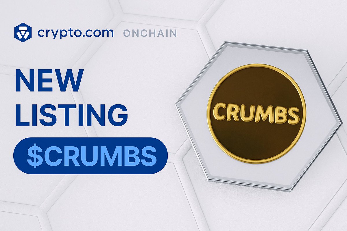 Bread Heads Studios (@breadheads_nft) on Twitter photo We are thrilled to share that $CRUMBS is now available on Crypto.com <a href="/onchain_wallet/">Crypto.com Onchain</a>, providing our community with enhanced accessibility and convenience. Purchase with credit/debit card and ApplePay.
➡️ Check it out here: crypto.com/us/onchain We are thrilled to share that $CRUMBS is now available on Crypto.com <a href="/onchain_wallet/">Crypto.com Onchain</a>, providing our community with enhanced accessibility and convenience. Purchase with credit/debit card and ApplePay.
➡️ Check it out here: crypto.com/us/onchain