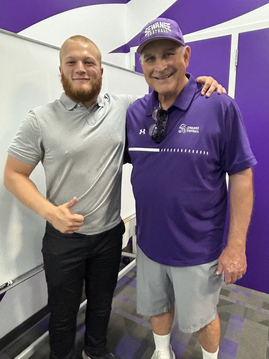 LeviMincher's tweet image. Great visit at Sewanee the University of the South yesterday!! Thank you to all the coaches that I got to meet and speak to. A special thanks to Coach West for inviting me to go on the visit!!
@SewaneeFootball 
@SewaneeTigers 
@mikemcghee16 
@760Academy 
@coachShaw10
