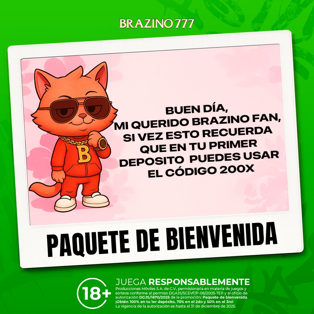 Brazino777_Mx's tweet image. 🔥 El código sí hace diferencia
💵 Compruébalo usando 200X en #Brazino777 brazino777.cx/z5dvykc
💪 ¡Recibirás 200% más en tu primer depósito!
¡Qué la diversión empiece! 🎉
REGÍSTRATE AHORA
#promo #código