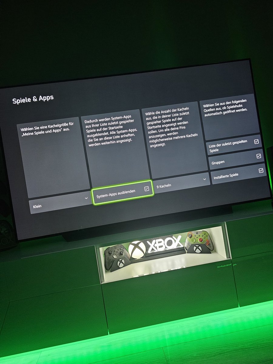 Alright folks, it’s finally available for everyone!  
You can now pin your games and display the ones you want.  
You can also hide system apps now. Thanks <a href="/Xbox/">Xbox</a> 💚
#Xbox #XboxShare #XboxSeries