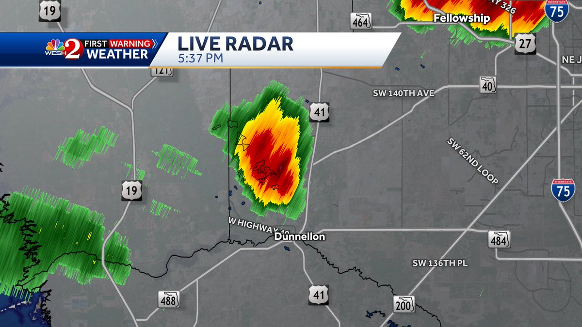 Here's a closer look at the strong storms in Marion. We're tracking it!