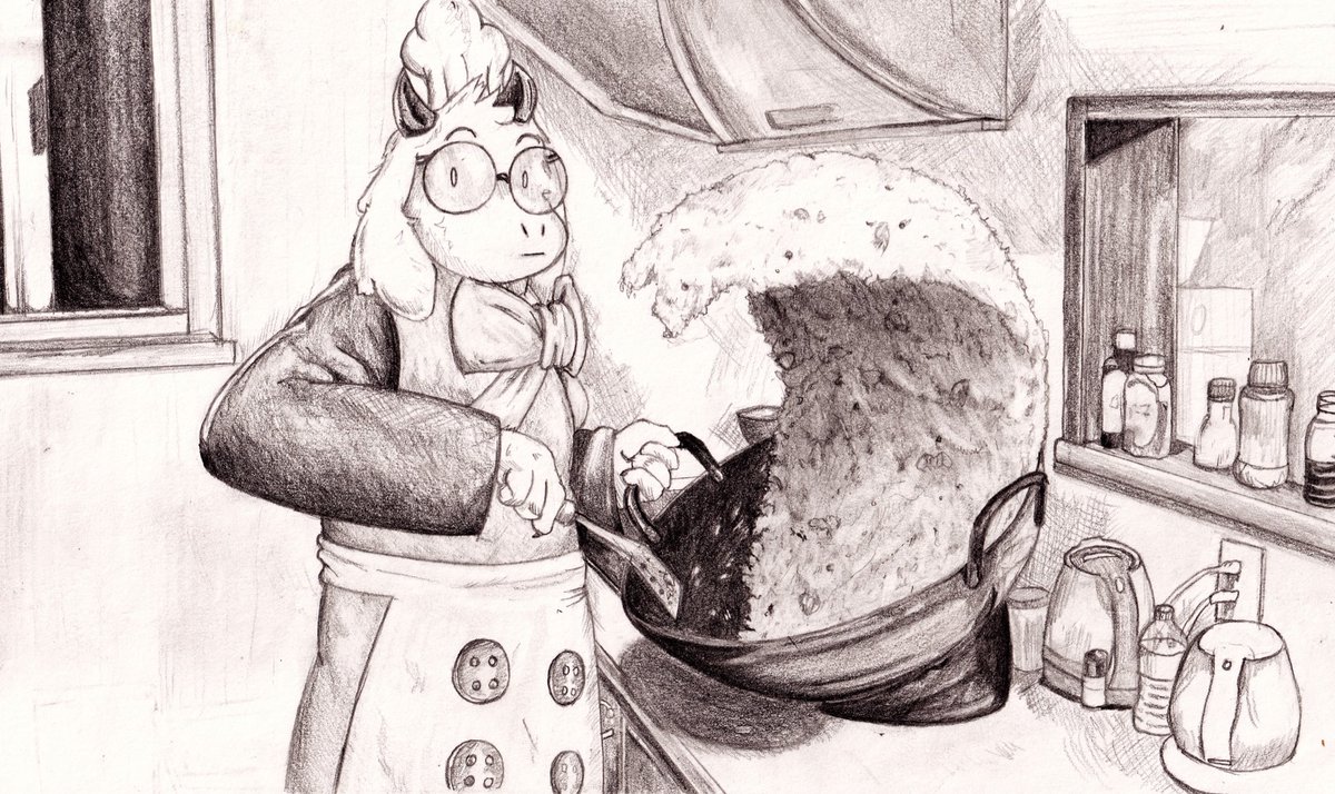 Susie: “We gotta find that damn knight and close the dark fountain!!” 
Kris: “…”
Ralsei during the cooking show: